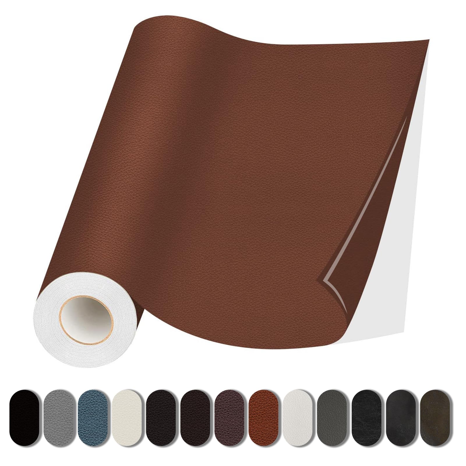Leather Repair Patch, 35X79 inch Self Adhesive Leather Repair, Large Leather Repair Tape for Couches, Furniture, Car Seats, Cabinets, Wall, Handbags ?Light Brown, 35X79 inch?