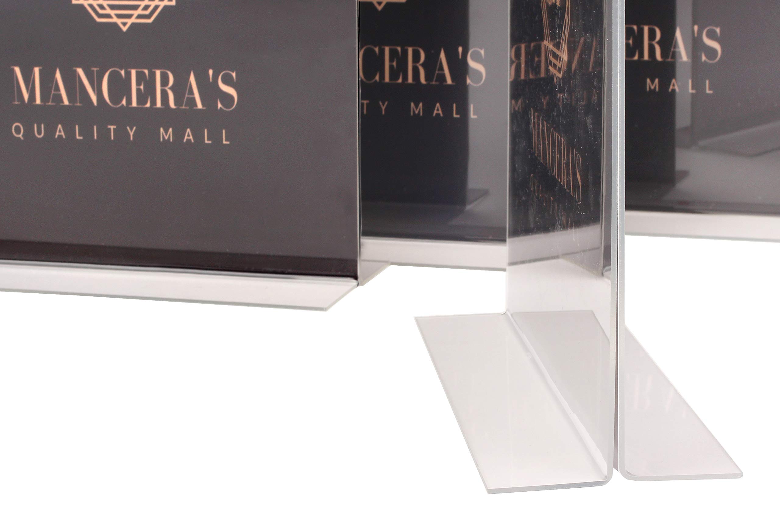 Acrylic Sign Holder Double Sided, 8.5 x 11 Extra Thick Durable Quality,Photo, Menu, Ad Acrylic Sign Display Set of 6.