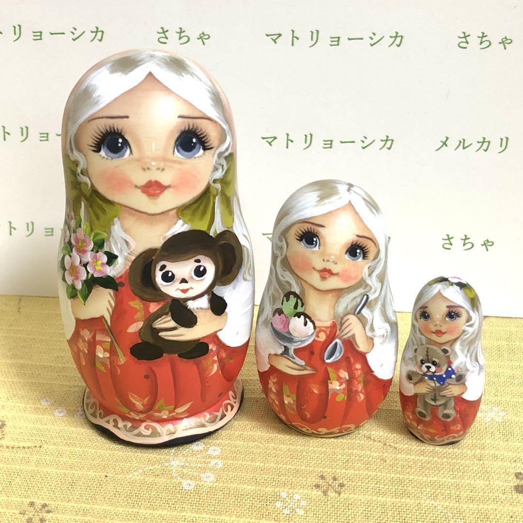 スヴェトラーナ・ニコラエヴァ　マトリョーシカ　ロシア人形 ロシアマトリョーシカチェブラーシカスヴェトラーナ・ニコラエヴァ