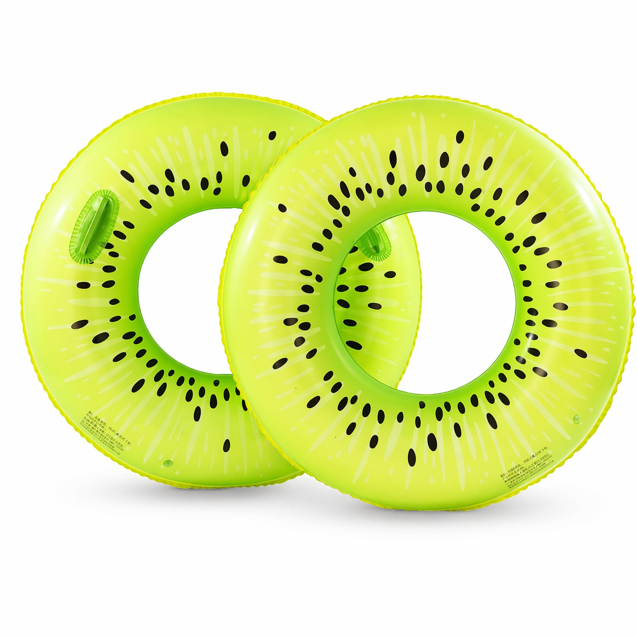 Swimming Ring Inflatable Rubber Rings for Adults,2PCS Kiwi Print Swim Ring