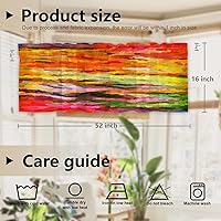 Vista 1026 de Cenefas de cocina modernas con patrón de cobre marrón dorado para ventanas, cenefas opacas abstractas de marcas de arañazos y cortinas opacas