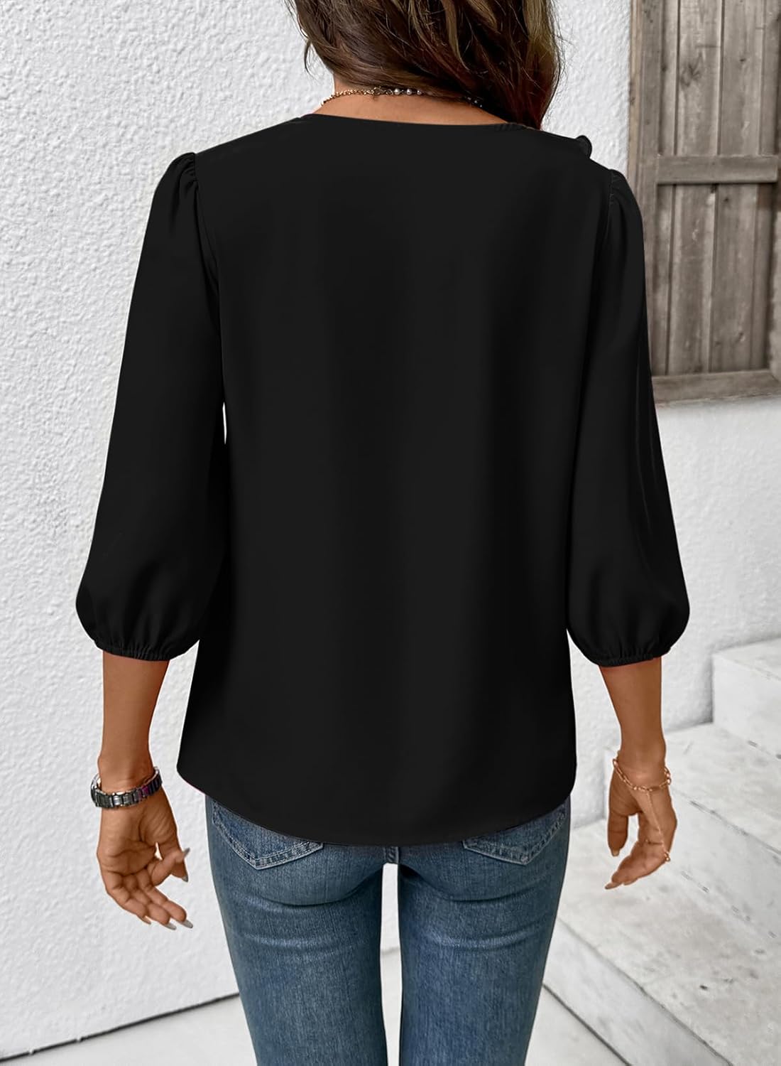 SHEWIN Womens Blouses Dressy Casual 3/4 Length Sleeve Work Shirts Business Casual Tops Spring Outfits for Women 2026 - Image 6