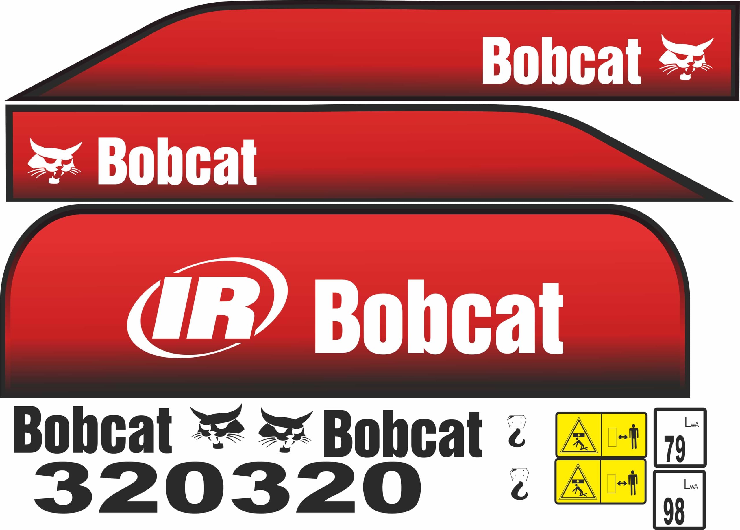 Bobcat 320, Kit adesivi in vinile di alta qualità