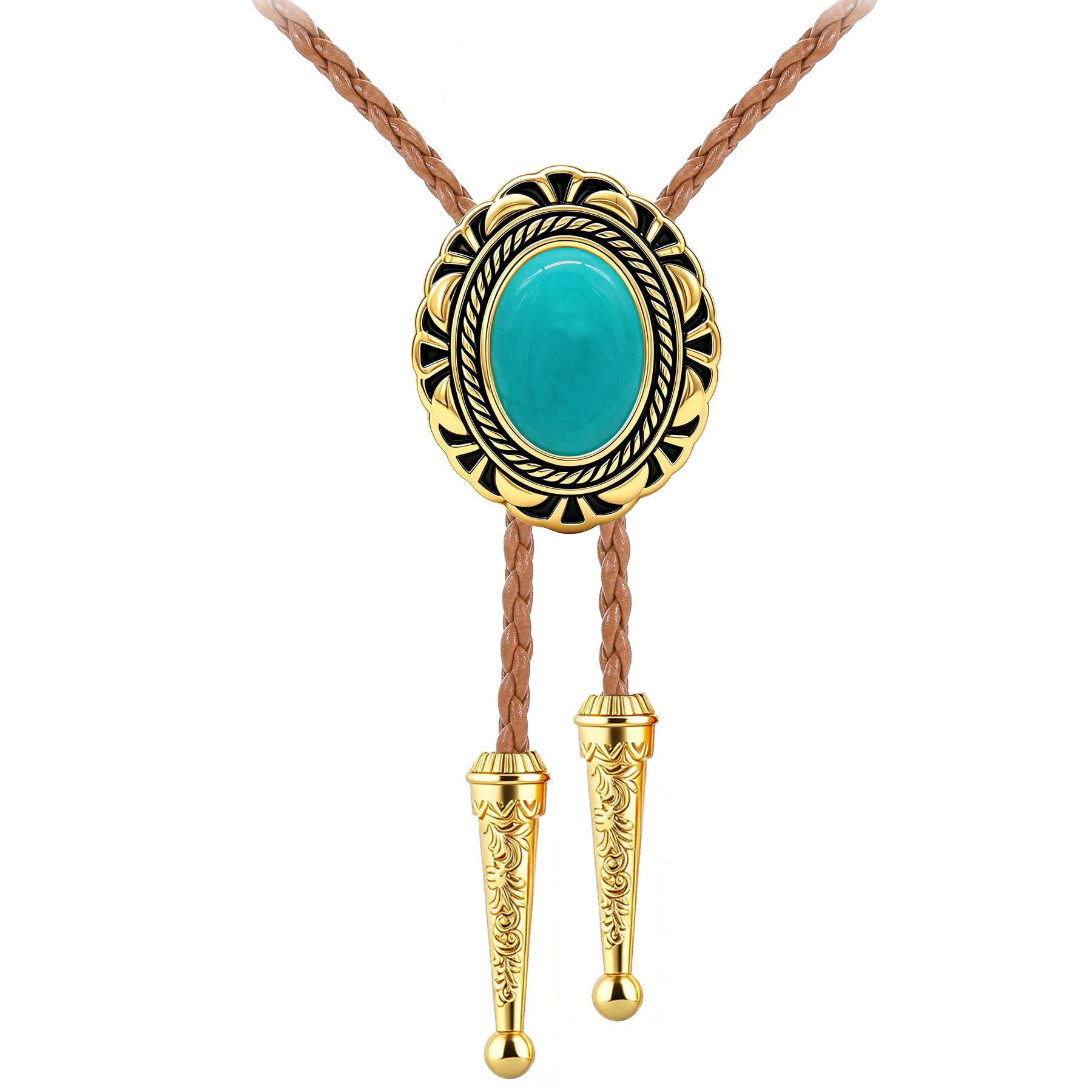 GelConnie Bolo Tie for Men Women Vintage Western Cowboy Necktie Adjustable