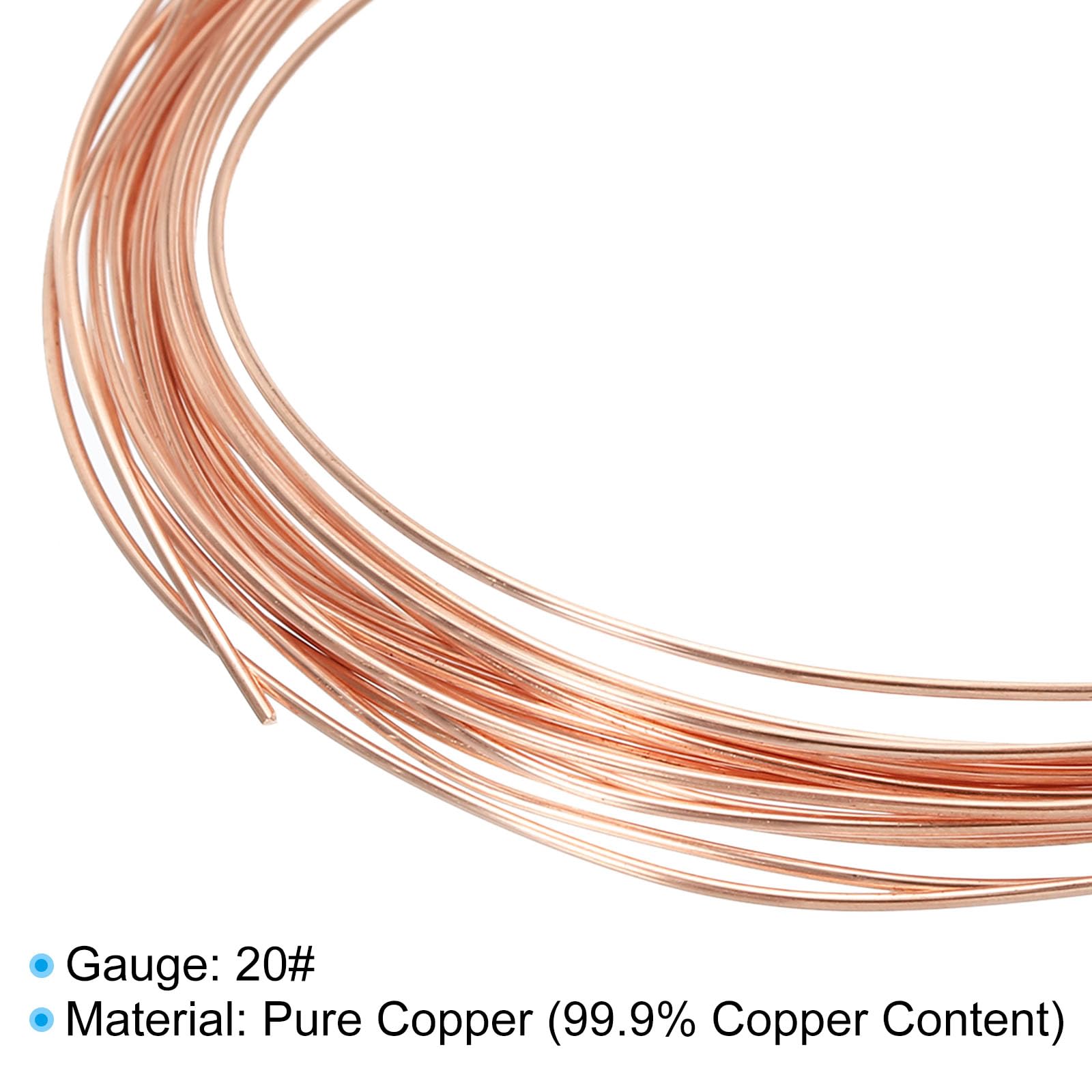 PATIKIL 32.8 Feet Solid Bare Copper Wire - Image 3
