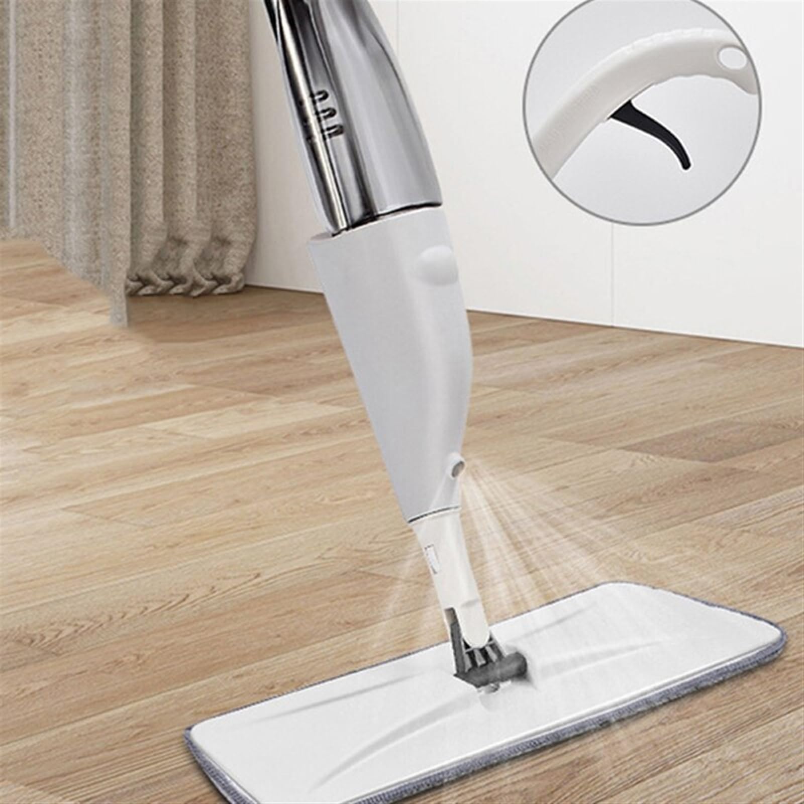 MOPS HOGAR HOMBRAR MOP desechable desechable Persona húmeda y Seca Spray Mop replicable y Reutilizable Microfibra