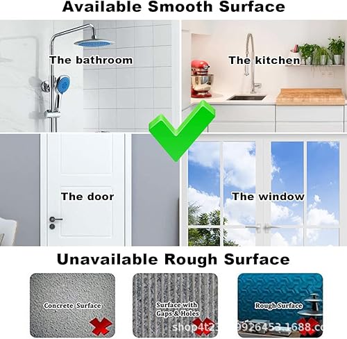 Paquete de 2 ganchos con ventosa resistente, ganchos grandes transparentes reutilizables al vacío, para ventanas, azulejos, puertas lisas de vidrio