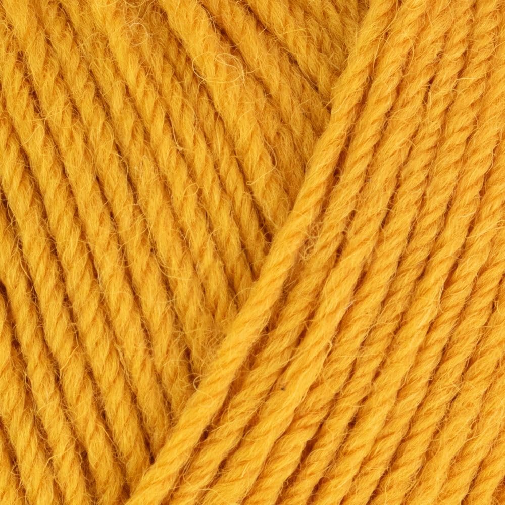 West Yorkshire Knitting Wool - Spinners Colour Lab DK Double British Crochet Yarn - 1205 Mustard Yellow