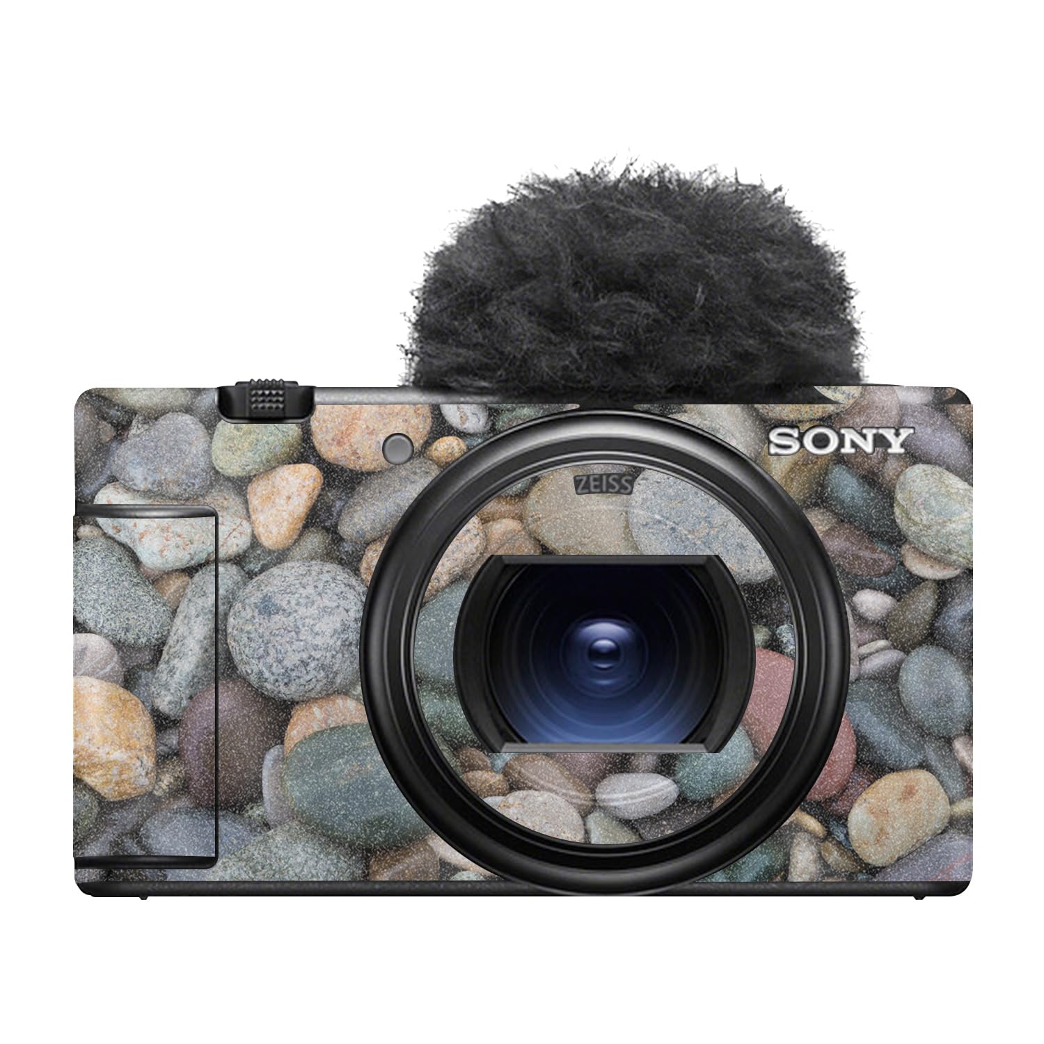 Glossy Glitter Camera Skin Compatible with Sony ZV-1 Mark II (2023) - Riverbed - Premium 3M Vinyl Protective Wrap Decal Cover - Easy to Apply | Crafted in the USA by MightySkins