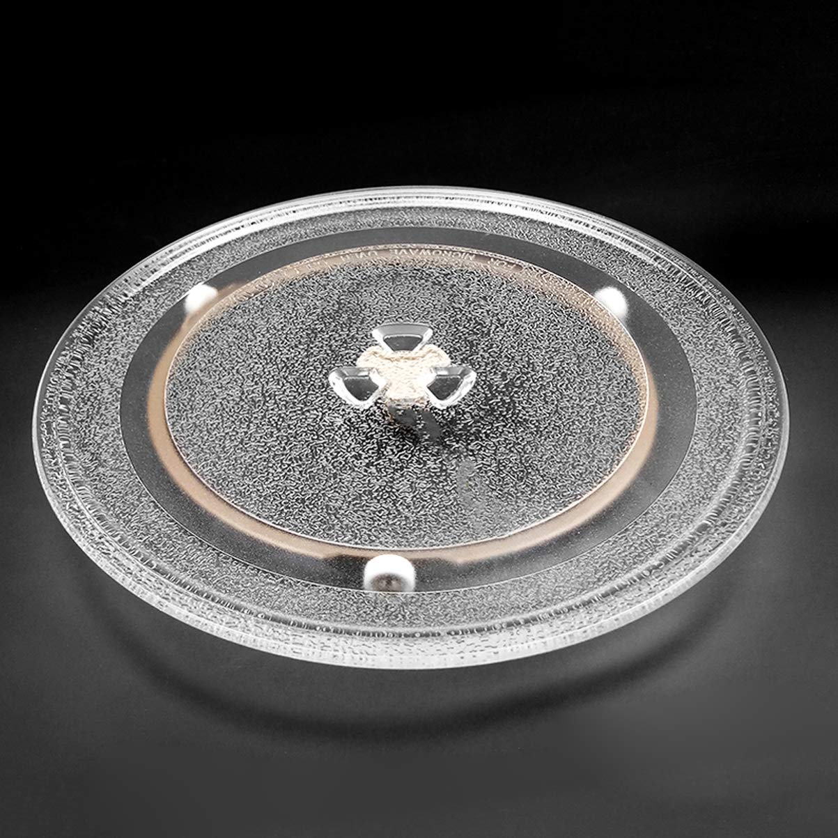 YARNOW Mikrowelle Drehring 22cm Durchmesser 1,4cm Rad Universal Mikrowelle Drehteller Glasteller Halter Plattenspieler Ring Stützring Mikrowellen Ersatzteil Zubehör 2 Stück
