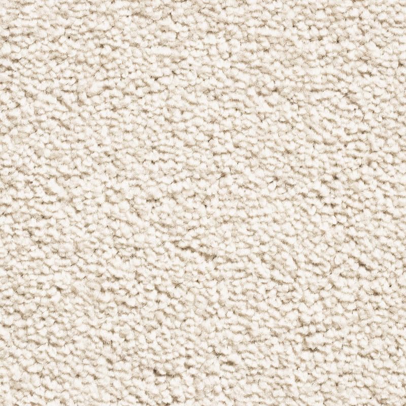Tuda Carpet | Serene 10mm Pile Saxony Carpet with Action Backing, 12mm Total Height | White Mist (370) - 4m x 4.5m (13ft1" x 14ft9")