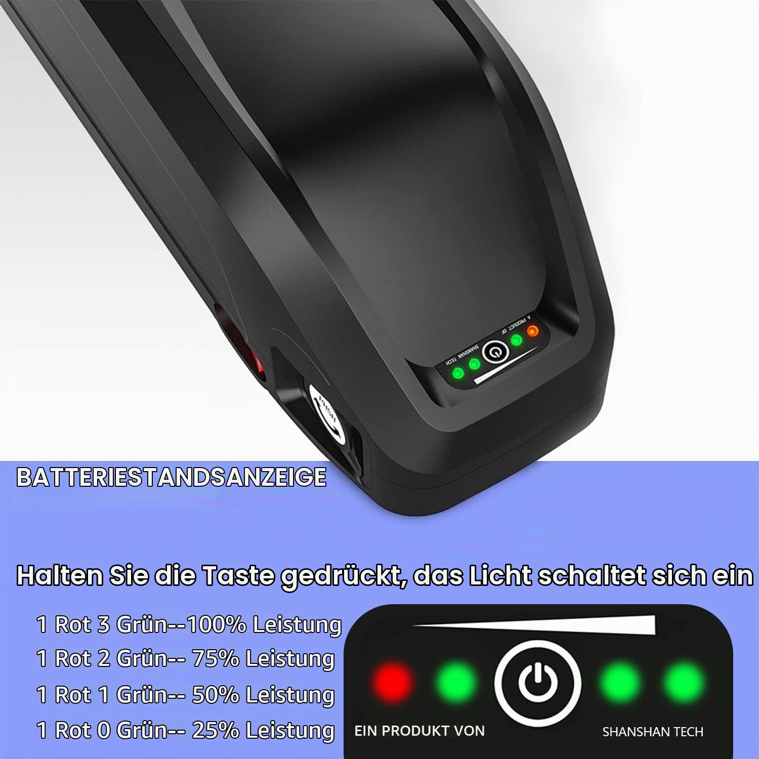 X-go E Bike Akku 48V 13AH, Ebike Batterie mit 5Pin Grundplatte Ladegerät USB Schnittstelle für 750W 500W 350W 250W Elektrofahrrad Motor, Hailong Lithium-Ionen Akku