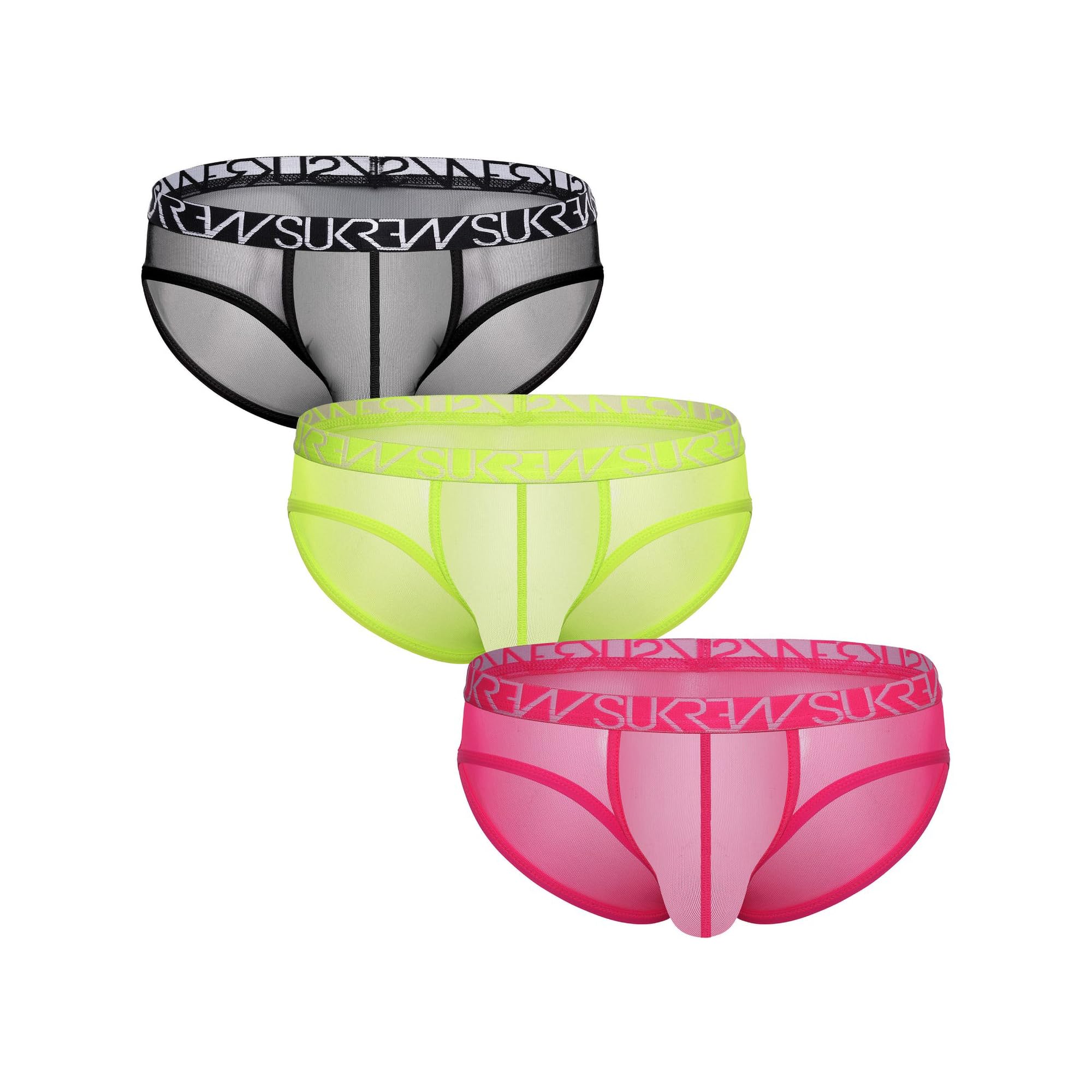 Sous-vêtement Slips Hommes SUKREW Brief Multipack Sheer Bas - 3