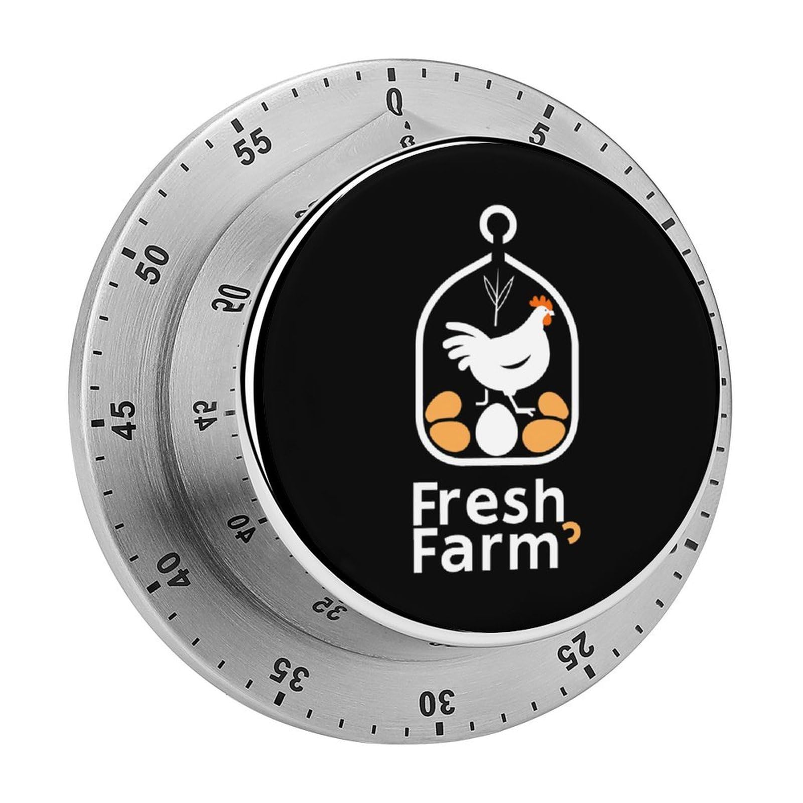 Farm Fresh Eggs Funny Timer 60 Minute Countdown Timer Mechanical Time Management Tool for Kitchen Work