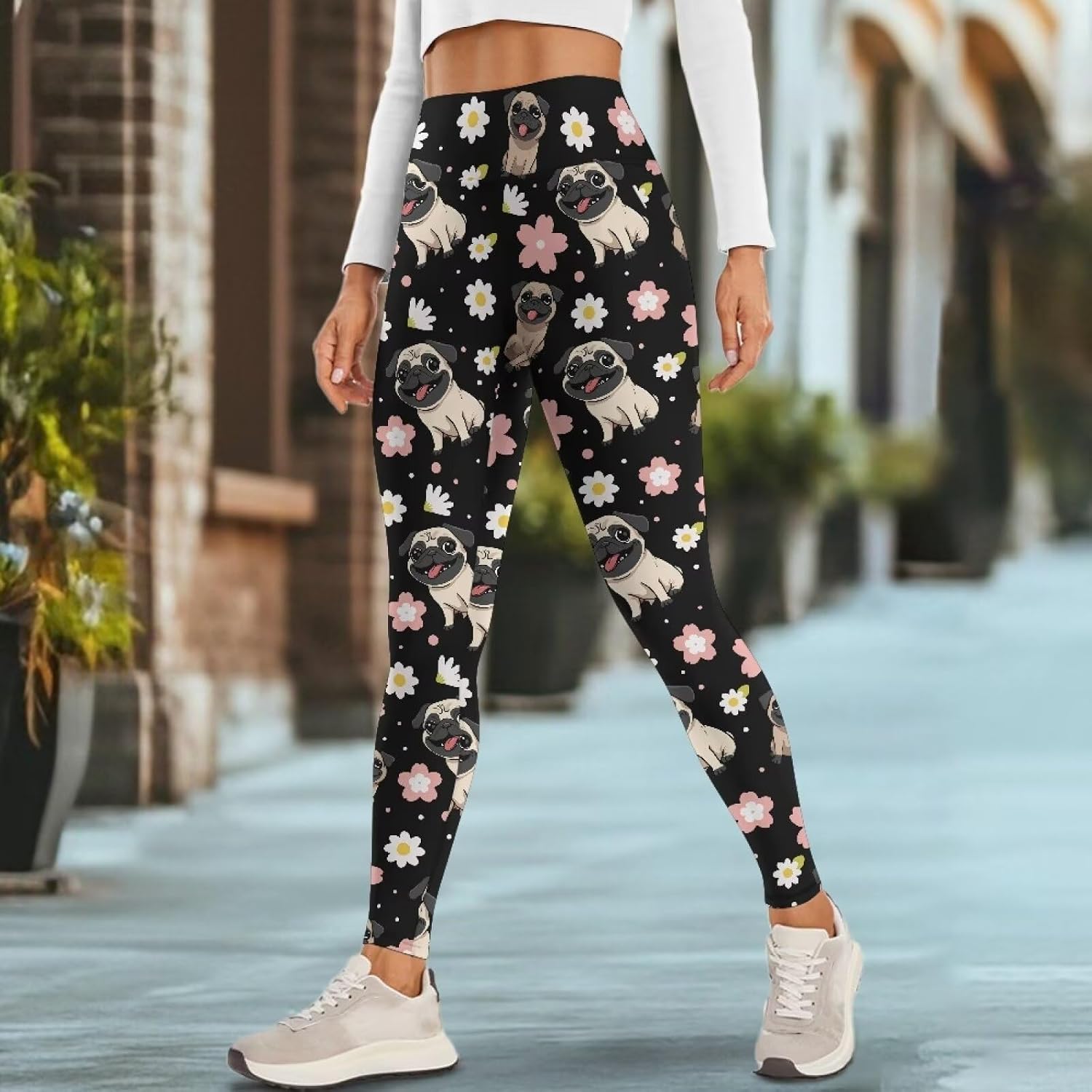 High Waist Yoga Pants with Pockets for Women Soft Running Yoga Tights Leggings for Women Tummy Control XS-3XL