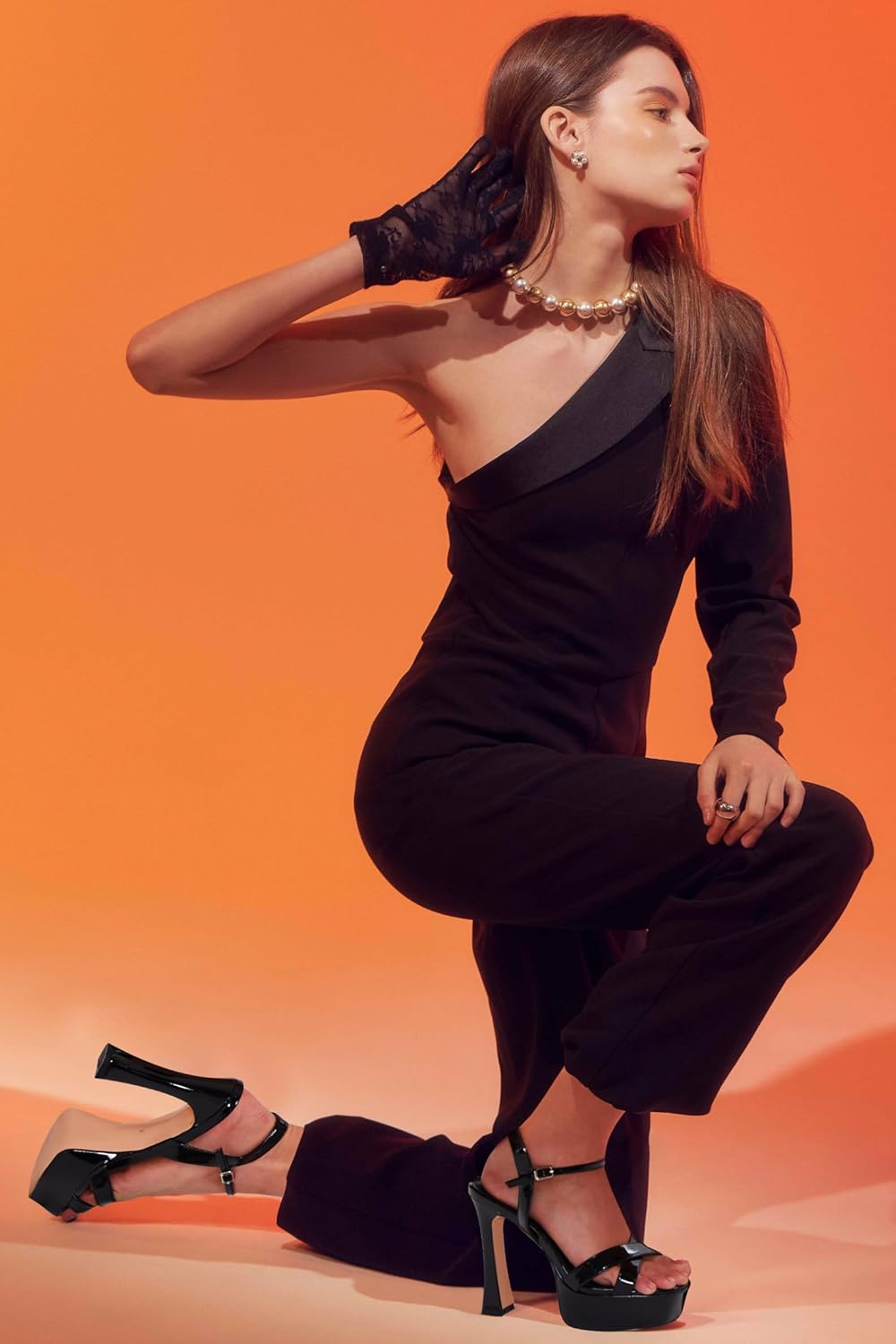 Platform Heels for Women Chunky High Heel Sandals with Ankle Strap, Open Toe Dress Shoes for Work Party Evening Wedding - Image 2