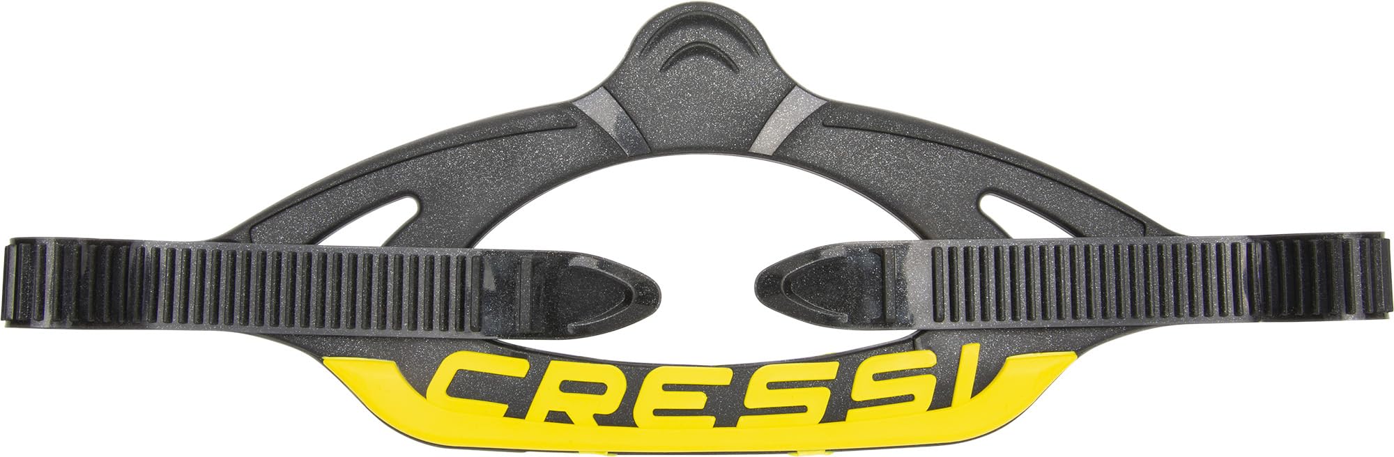 Cressi Original Strap for Professional Scuba Mask Series C Black/Yellow - Original Strap Diving and Snorkeling Masks, C_Black/Yellow, One Size Unisex