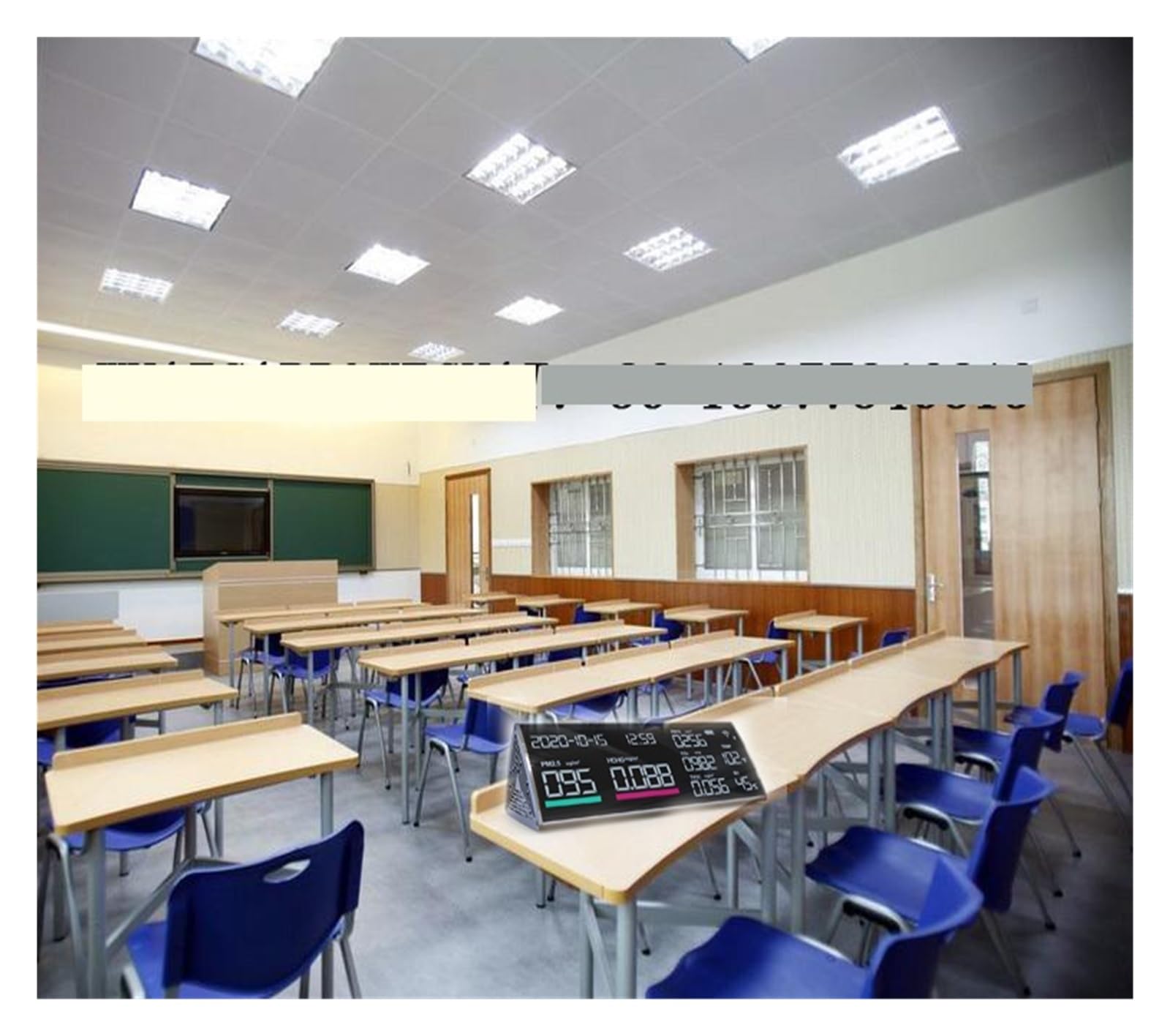 Monitor di qualità dell'aria Co2 Contatore particelle PM2.5 Rilevatore inquinamento da polvere Rilevamento multifunzione Per cucina e camper