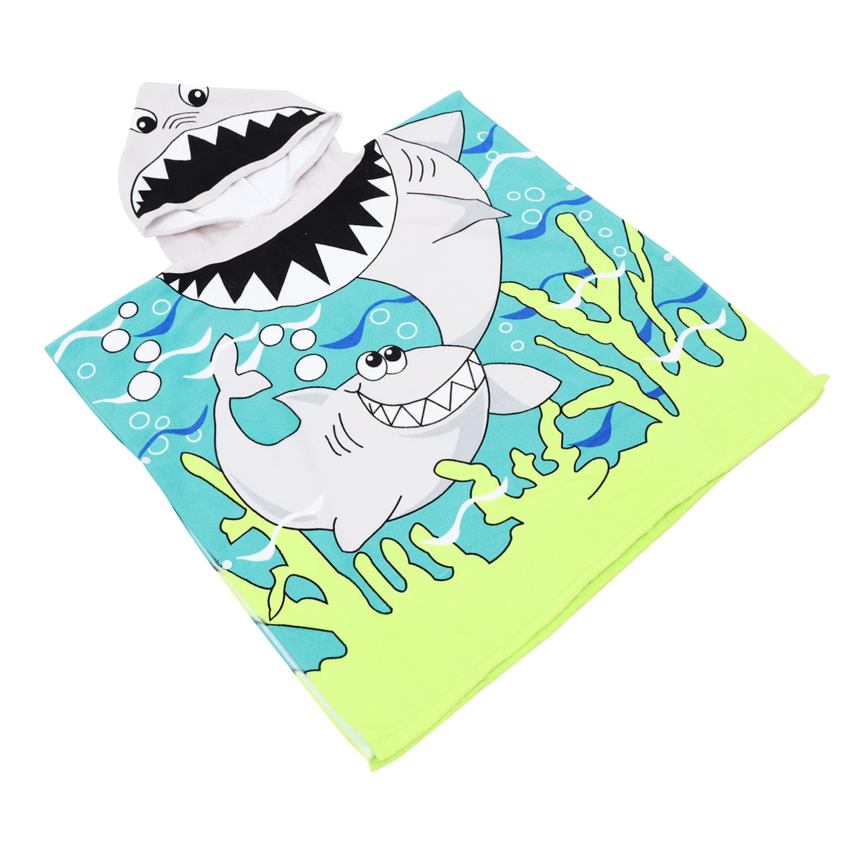Cape de bain garçon fille serviette douce à capuche microfibres absorbante motifs