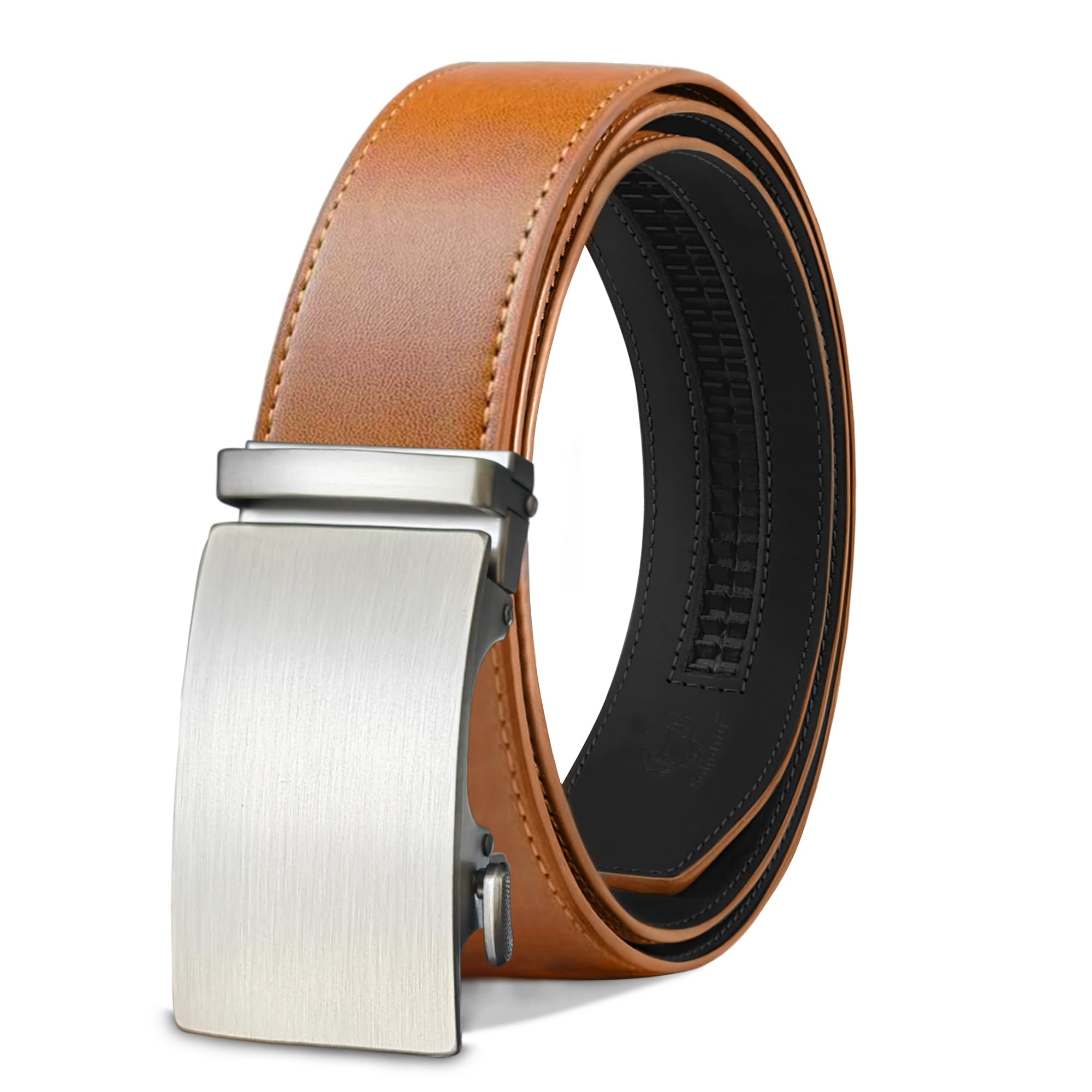 Mens Belts Leather Ratchet Dress Belts for Men Adjustable Belt for Casual Jeans