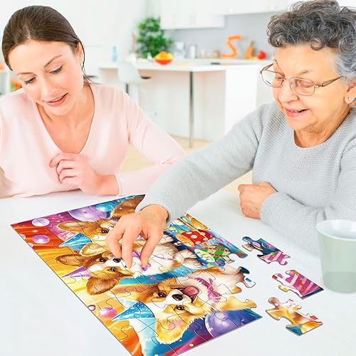 Miniatura 7 de Paquete de 6 rompecabezas grandes de 36 piezas para personas mayores, rompecabezas de demencia para adultos mayores, rompecabezas para adultos