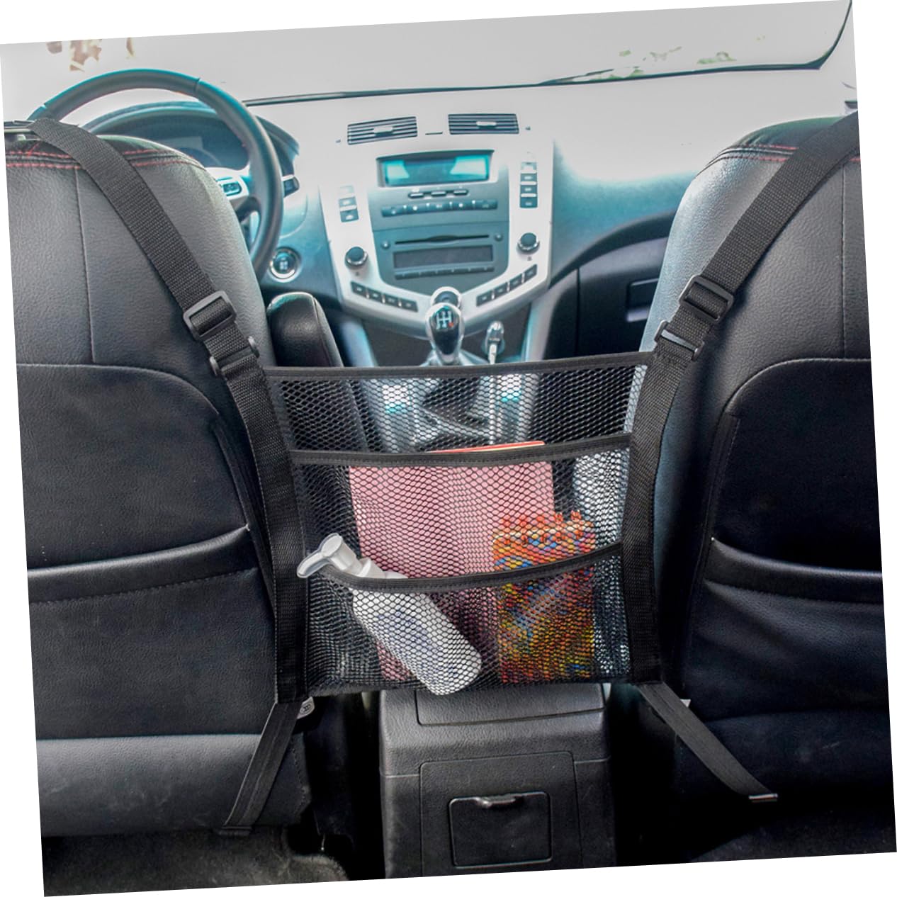 Hemoton Multi Function Car Storage Bag Black Pet Safety Net Barrier for Dogs Backseat Isolation Mesh Protective Net Easy to Install for Cars and