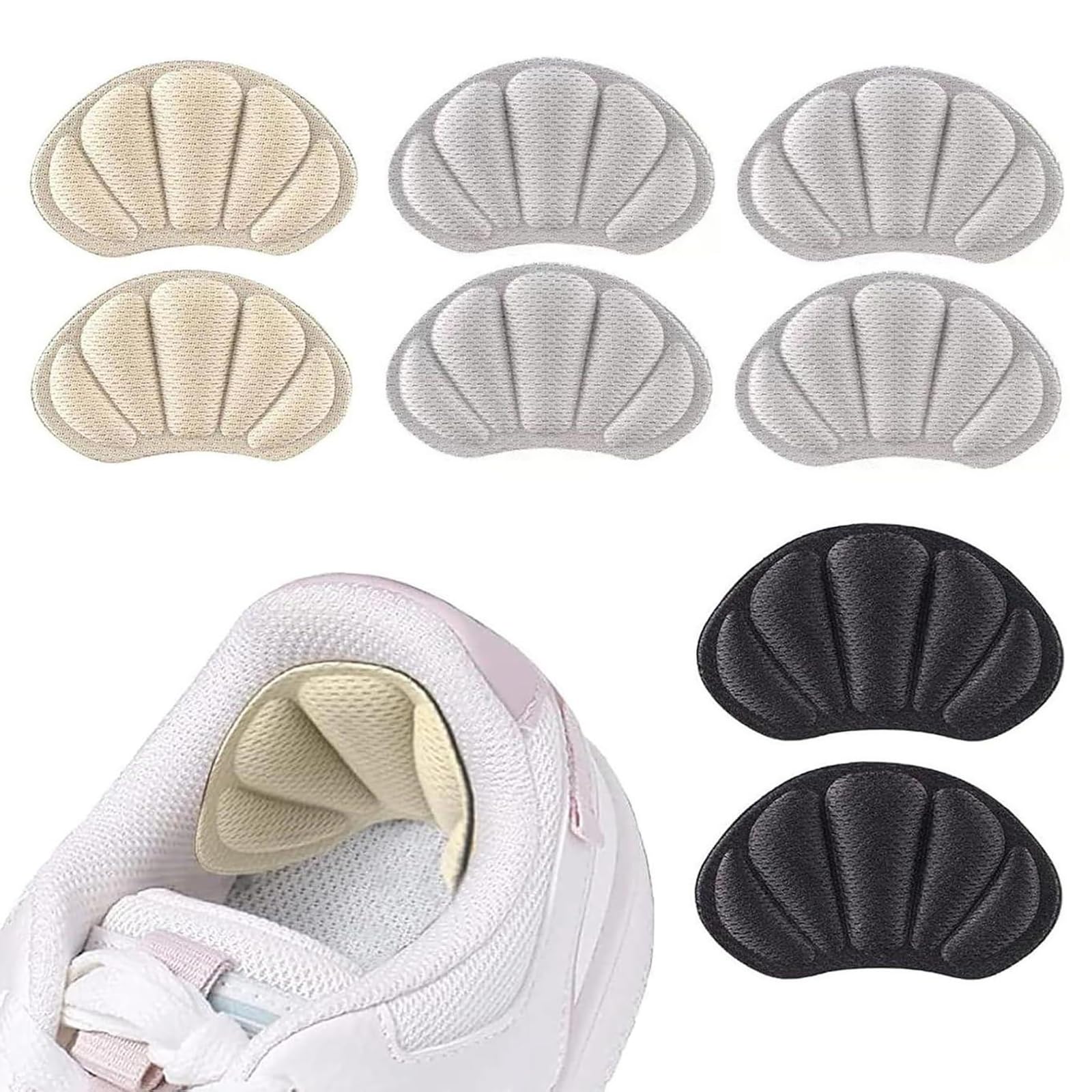 4 Pairs Shoe Size Reducer Inserts, Shoe Bite Protector for Women and Men, Heel Grips for Loose Shoes, Protective Cushioning for Regular Activities, Value Pack-image-35