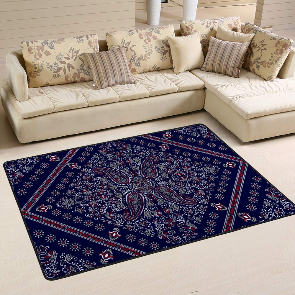 Grand tapis de taille moyenne élégant pour salon chaleureux et accueillant