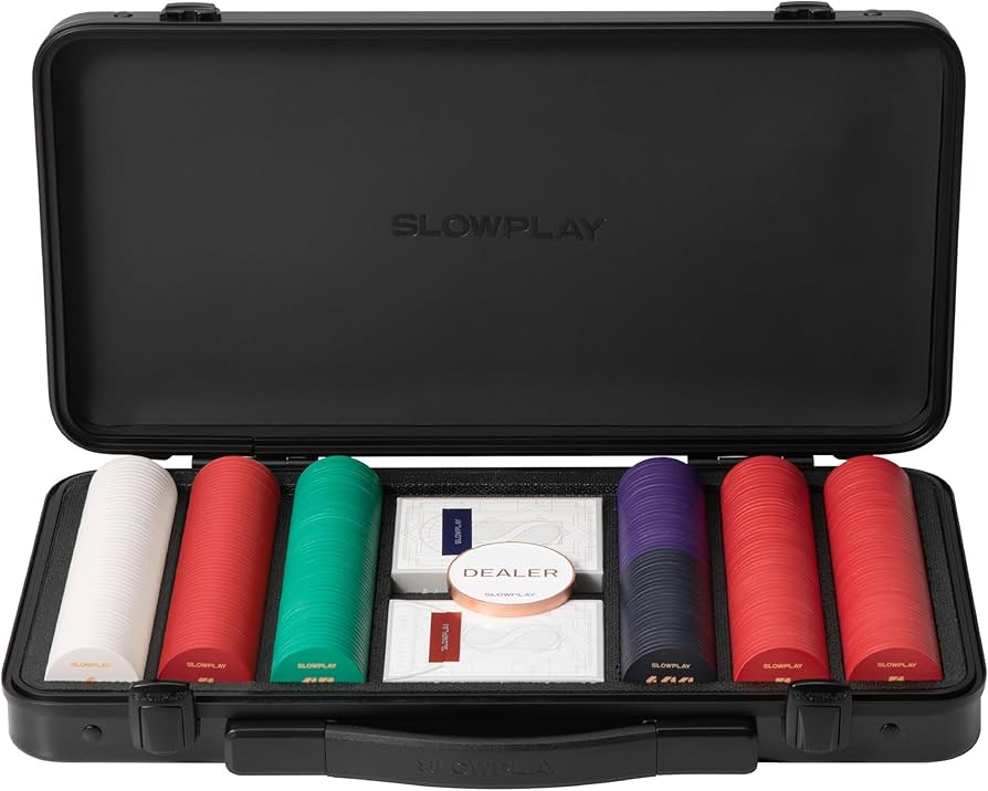Amazon.com: SLOWPLAY Godel Ceramic Poker Chips Set for Texas Hold