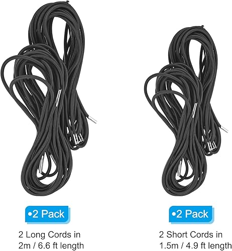 Miniatura 9 de PATIKIL Cable de repuesto para silla de gravedad cero, juego de 2 herramientas de reparación, cables elásticos de repuesto universales para sillas