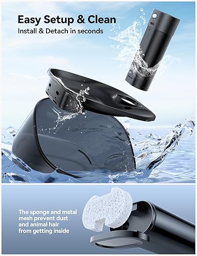 Miniatura 3 de Fuente de agua inalámbrica para gatos sin bombeo y batería desmontable FEELNEEDY Fuente de agua para mascotas con batería de 4 L para gatos y perros