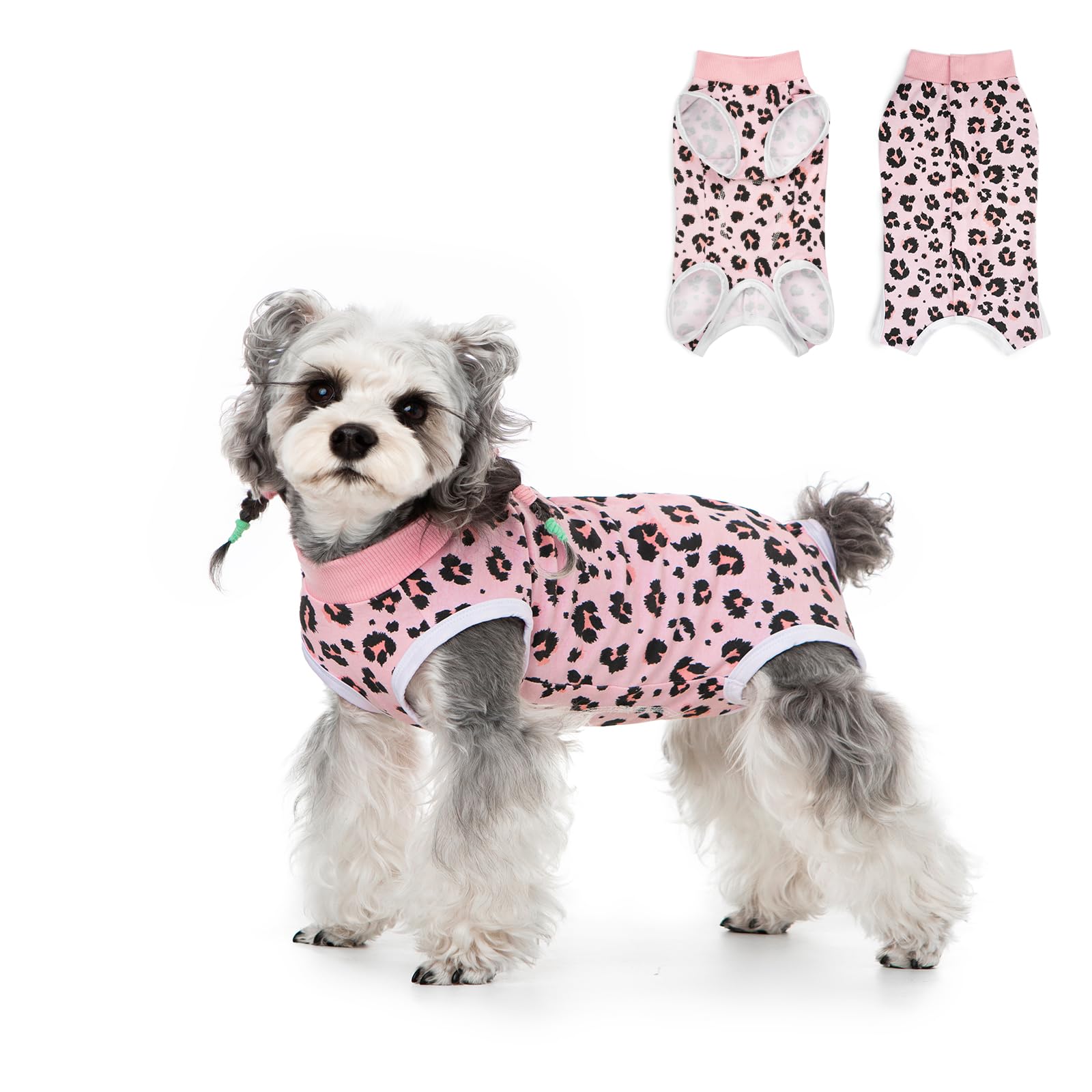FEimaX Dog Surgery Recovery Suit, Pet Onesie after Surgery for Female Male Dogs Cone E-Collar Alternative