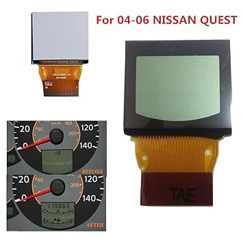 NEW LCD DISPLAY FOR NISSAN QUEST SPEEDOMETER INSTRUMENT CLUSTER 2004 2005 2006