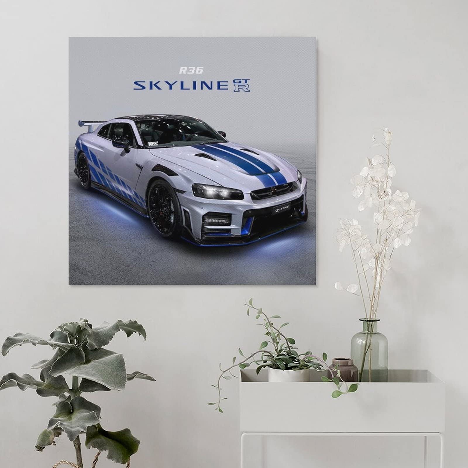 JDM Poster De Voiture De Sport Pour NISMO R35 GTR Racing Car Peinture Décorative Sur Toile Pour Décoration Murale Et Chambre à Coucher 50 X 75 Cm