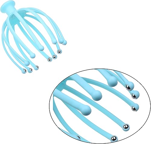 Miniatura 6 de Kare & Kind Kit de masaje para el cuero cabelludo, 1 masajeador de garras con bola y 2 cepillos de masaje de champú, relaja y rejuvenece, estimula