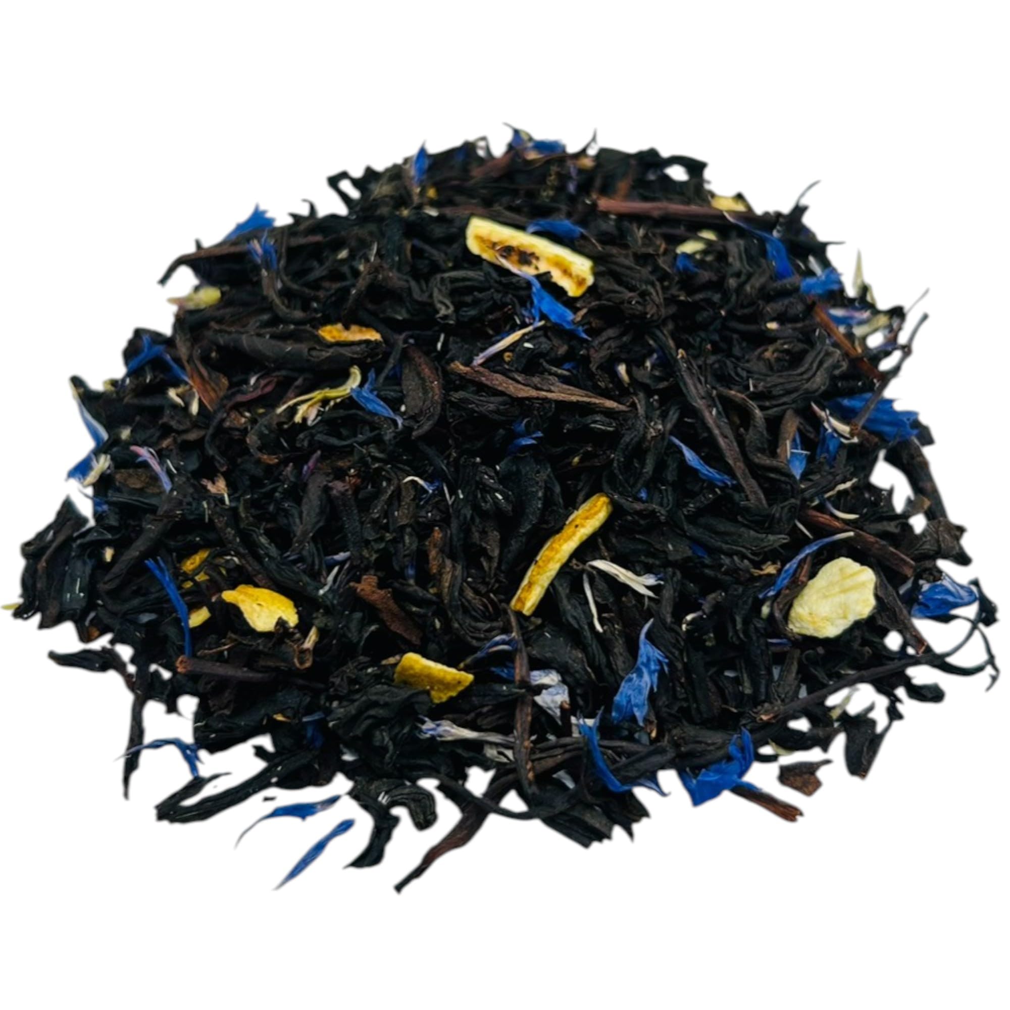 Earl Grey Miscela di Tè 25g - 1,95Kg - Miscela di Tè Nero Premium con Aroma Naturale, Scorza di Limone e Petali di Fiordaliso (950 grammi)