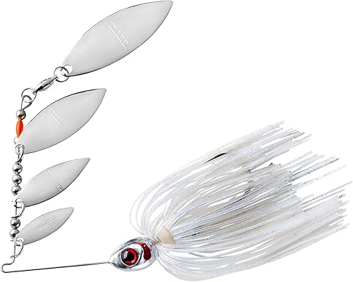 Miniatura 9 de Booyah Shad Blade-Bait - Señuelo de pesca, brillo de perlas, mini sábalo (316 oz)