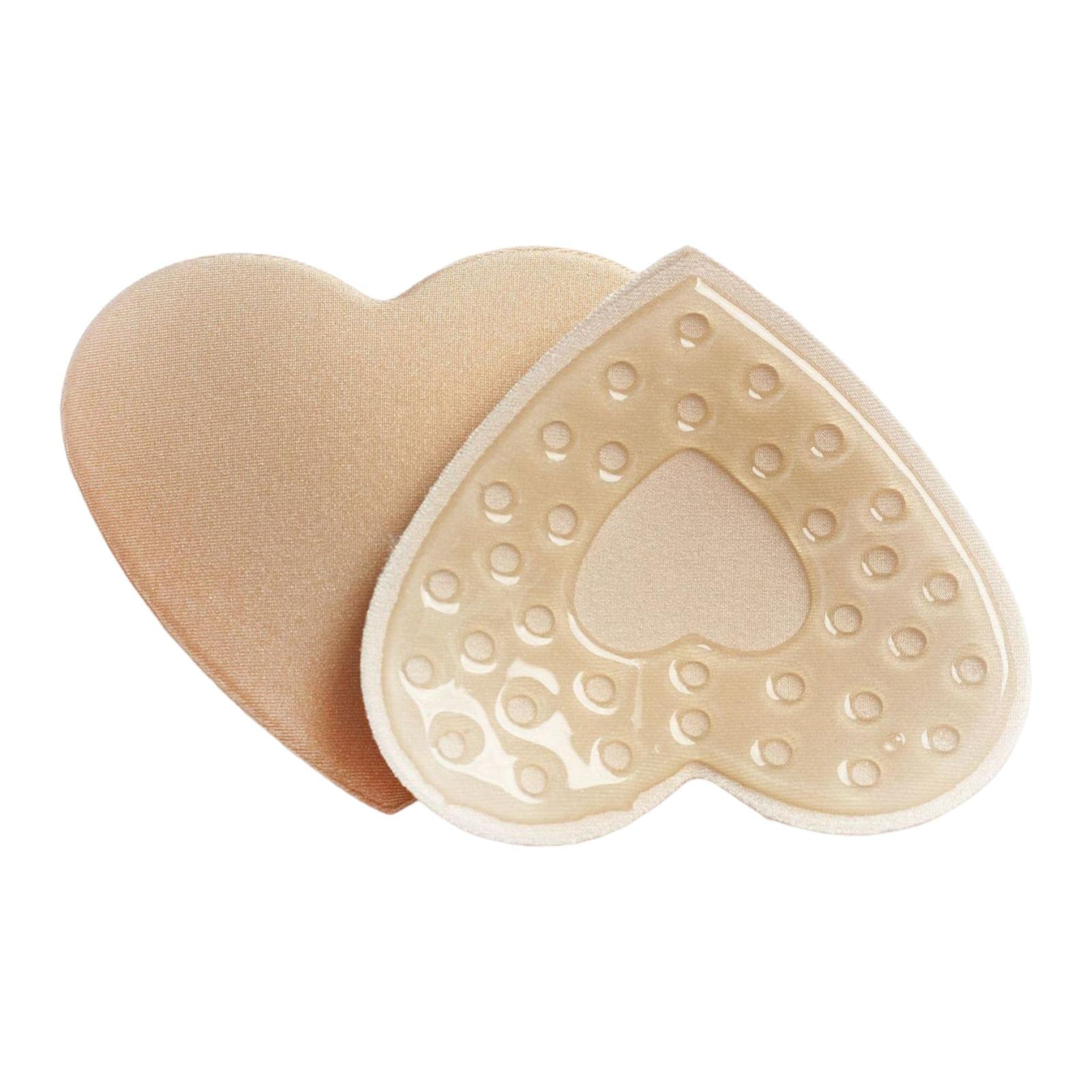 nivaa 2Pcs 1 Pair Breast Covers Silicone Adhesive Women Men Evening Dress Brown Heart-picture-27