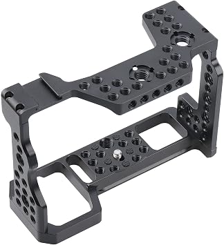CNC Aluminum DSLR Camera Cage Extension Frame Cold Shoe for Sony A9 A7RIII A7III A7M3