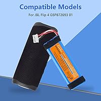 Vista 2 de Pickle Power Batería de 4000mAh para JBL Flip 4, Flip 4 Special Edition, JBL GSP872693 01
