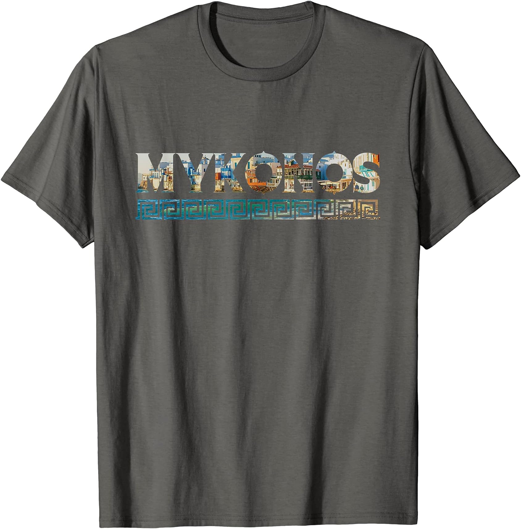 Mykonos Travel SouvenirMykonos Greek Greece Travel Vacation I Love Greece T-ShirtOEKO-TEX STANDARD 100