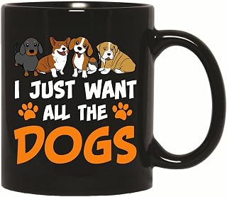 Gift for Dog Lovers Perfect Present for All Dog Owners 11oz 15oz Black Coffee Mug