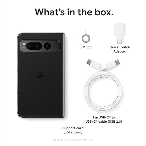 Miniatura 12 de Google Pixel Fold - Smartphone Android 5G desbloqueado con lente teleobjetivo y lente ultraancha - Pantalla plegable - Batería de 24 horas -