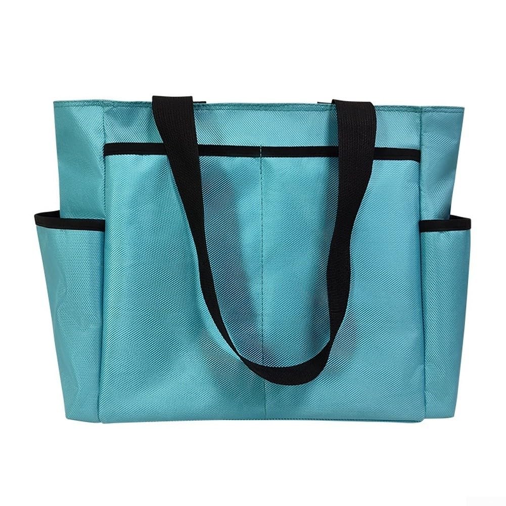 Borsa per attrezzi resistente, in tessuto Oxford 1680D, grande capacità, borsa a tracolla (nero)