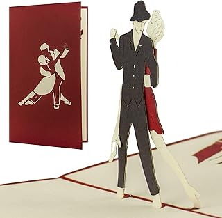 Gutschein zum Tanzkurs oder Tanzen, Gutscheinkarte, Glückwunschkarte, Geschenkkarte für Tänzer, Gutschein, hochwertige Pop Up-Karte, Geschenk, Einladung zum Tanzparty, H07