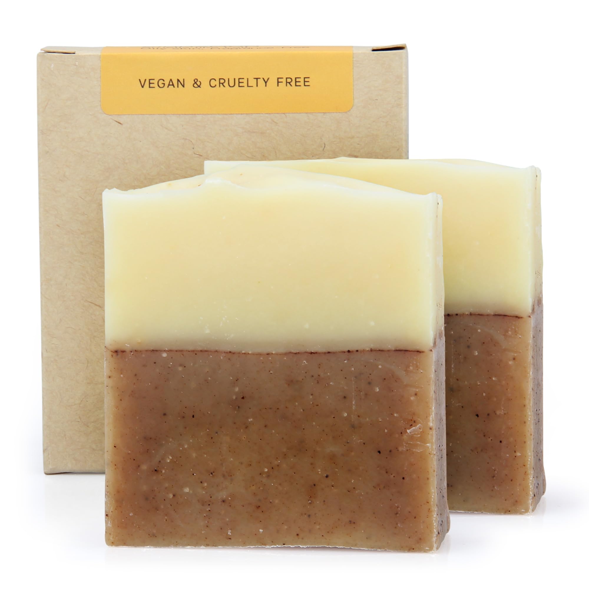AUTHENTIC BATH & SOAP Cold Processed - Orange Cinnamon Soap Bar - for Oily, Acne-prone skin, Natural, Men & Women, Cruelty Free, Vegan. Face & Body Wash. (Pack of 2) 120 gr Each
