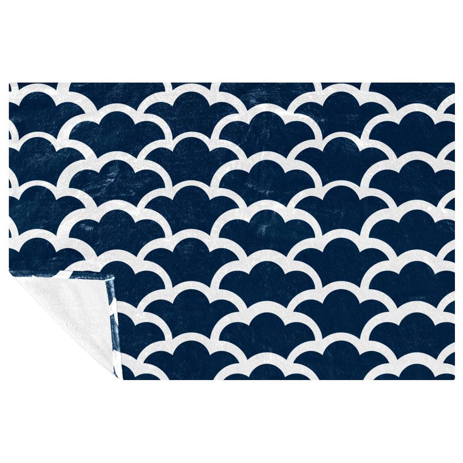 Couverture chaude bleu roi contre le froid pour canapé et lit 150x100 cm