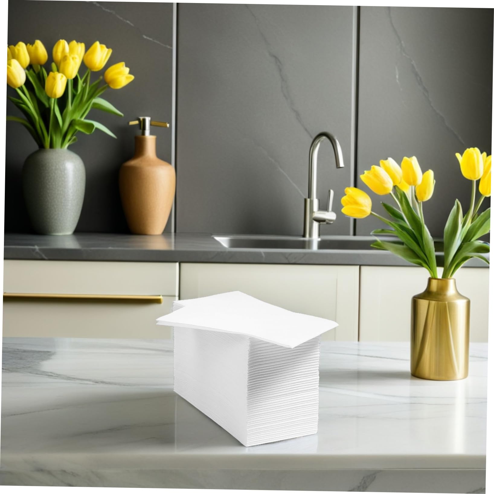 Beavorty Servilletas de Papel Elegantes para Fiestas 100 Unidades 40 X 30 Cm Color para Cócteles Bodas Eventos Más Gruesas Y Suaves