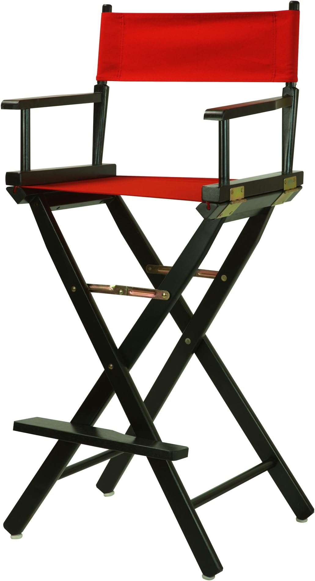 30-Inch , Black Frame/Red Canvas : Casual Home Black Frame Canvas Director Chair, 30", Red