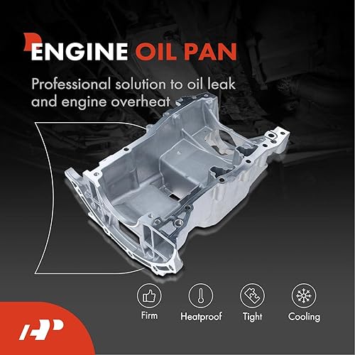 Miniatura 2 de A-Premium Cárter de aceite superior del motor con tapón de drenaje compatible con Toyota Corolla 09-19, Corolla iM 17-18, Matrix 09-14, Prius 10-15,